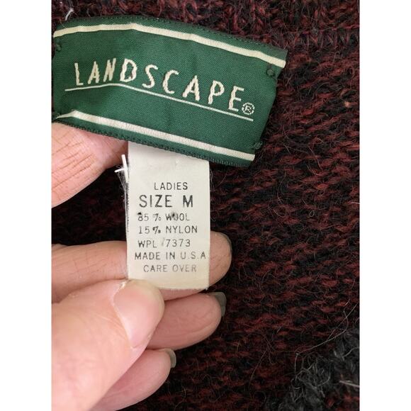 Vintage 1980’s 90’s Wool Blend Oversized Sweater Sz M USA Cottage Simple - Picture 8 of 8